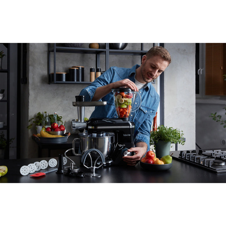 Planetární mixér Lovio ChefAssistant Plus, černý, LVSTM02PBK