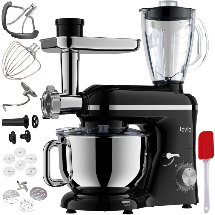 Planetární mixér Lovio ChefAssistant Plus, černý, LVSTM02PBK