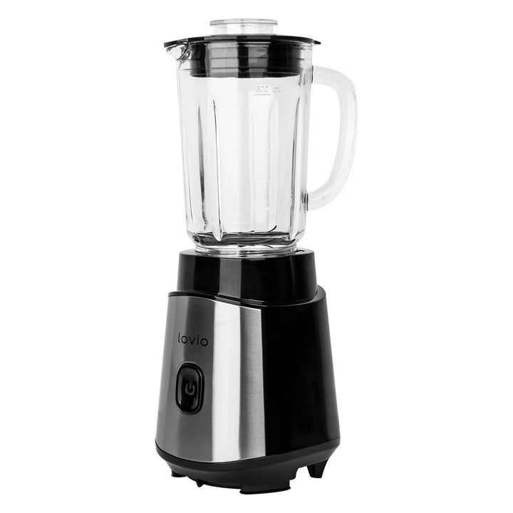 Stávočkový mixér LOVIO LVJBL001, výkon 500 W, skleněná nádoba 600 ml, 3 láhve