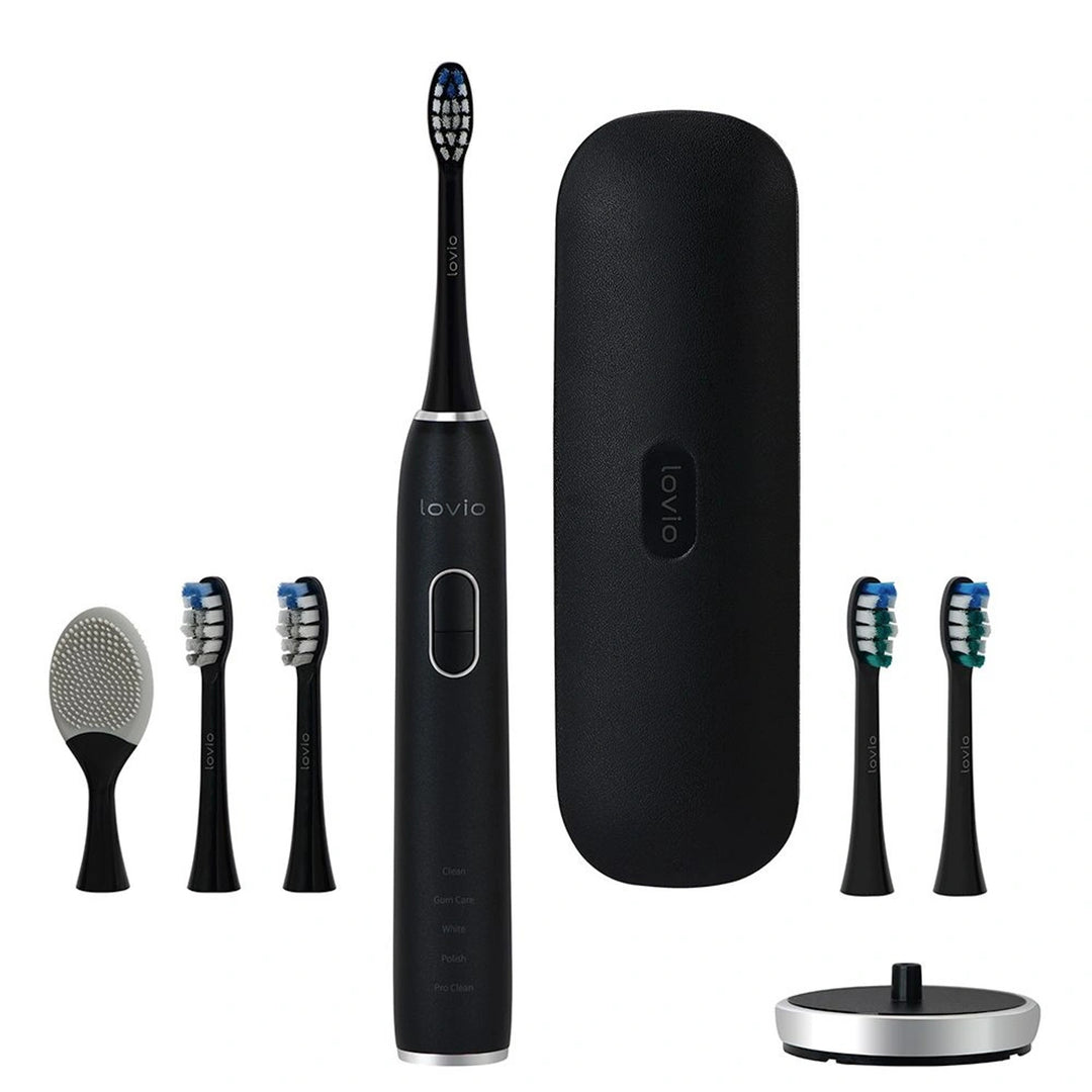 Elektrický zubní kartáček Lovio SonicProtect PRO, černý, LVTB124BK