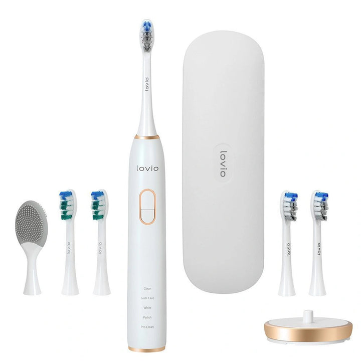 Elektrický zubní kartáček Lovio SonicProtect PRO, bílý, LVTB124WH