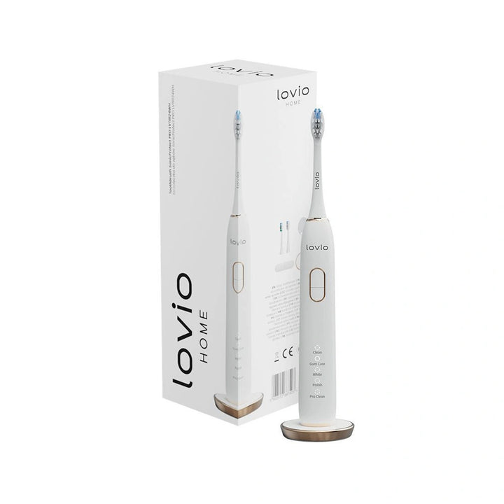 Elektrický zubní kartáček Lovio SonicProtect PRO, bílý, LVTB124WH