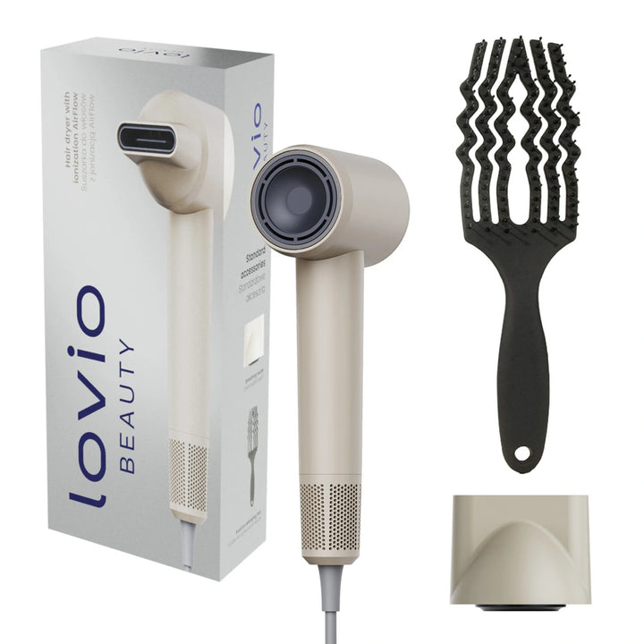 Profesionální vysoušeč vlasů Lovio Air Flow, béžový, LVHD001BE