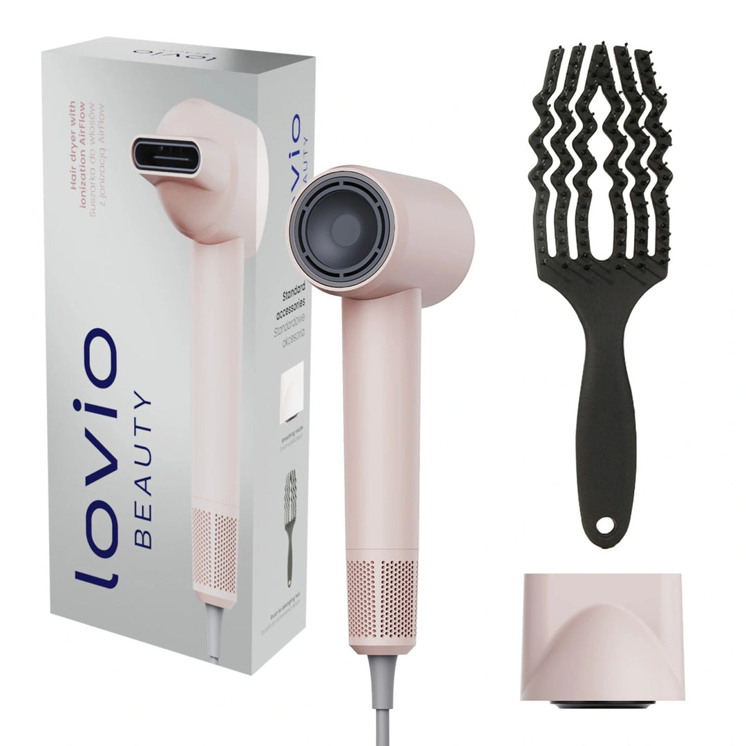 Profesionální vysoušeč vlasů Lovio Air Flow, růžový, LVHD001PK