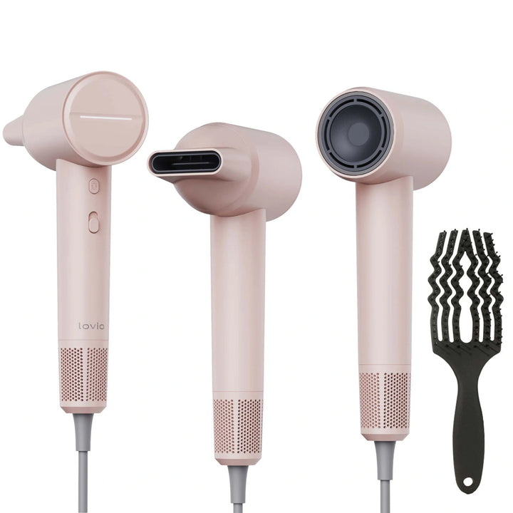 Profesionální vysoušeč vlasů Lovio Air Flow, růžový, LVHD001PK
