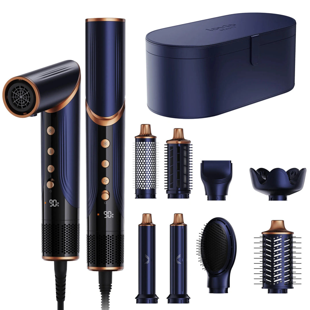 Fén a kulma 8 v 1 s ionizací LOVIO AirStyle LVHS001BL