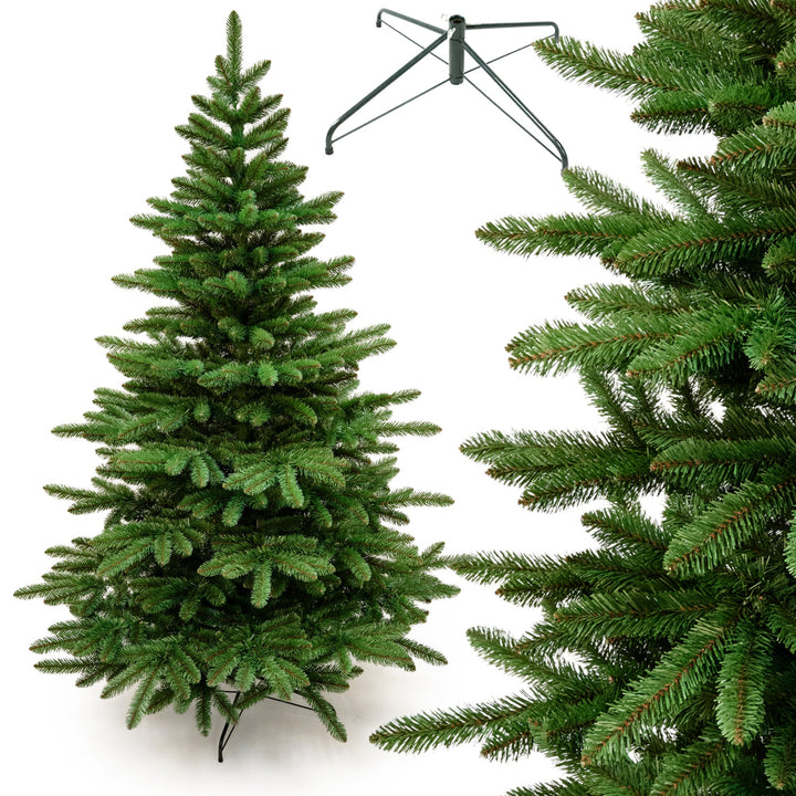 Umělý vánoční stromek, španělský jedlovec, materiál PVC, výška 250 cm, kovový stojan