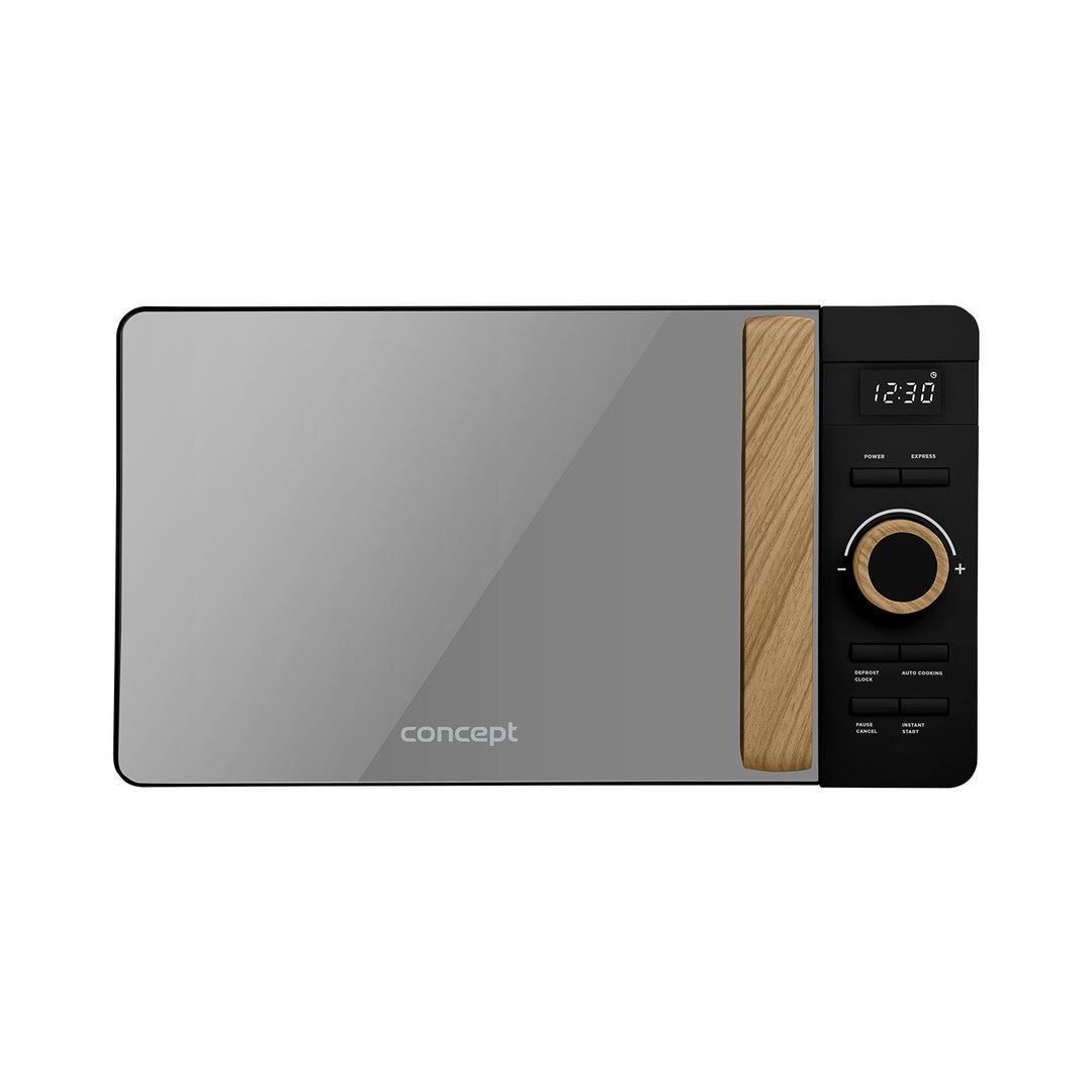 Mikrovlnná trouba Concept, 5 úrovní výkonu, funkce rozmrazování, objem 20 l, výkon 800 W, černá barva, MT3520bc