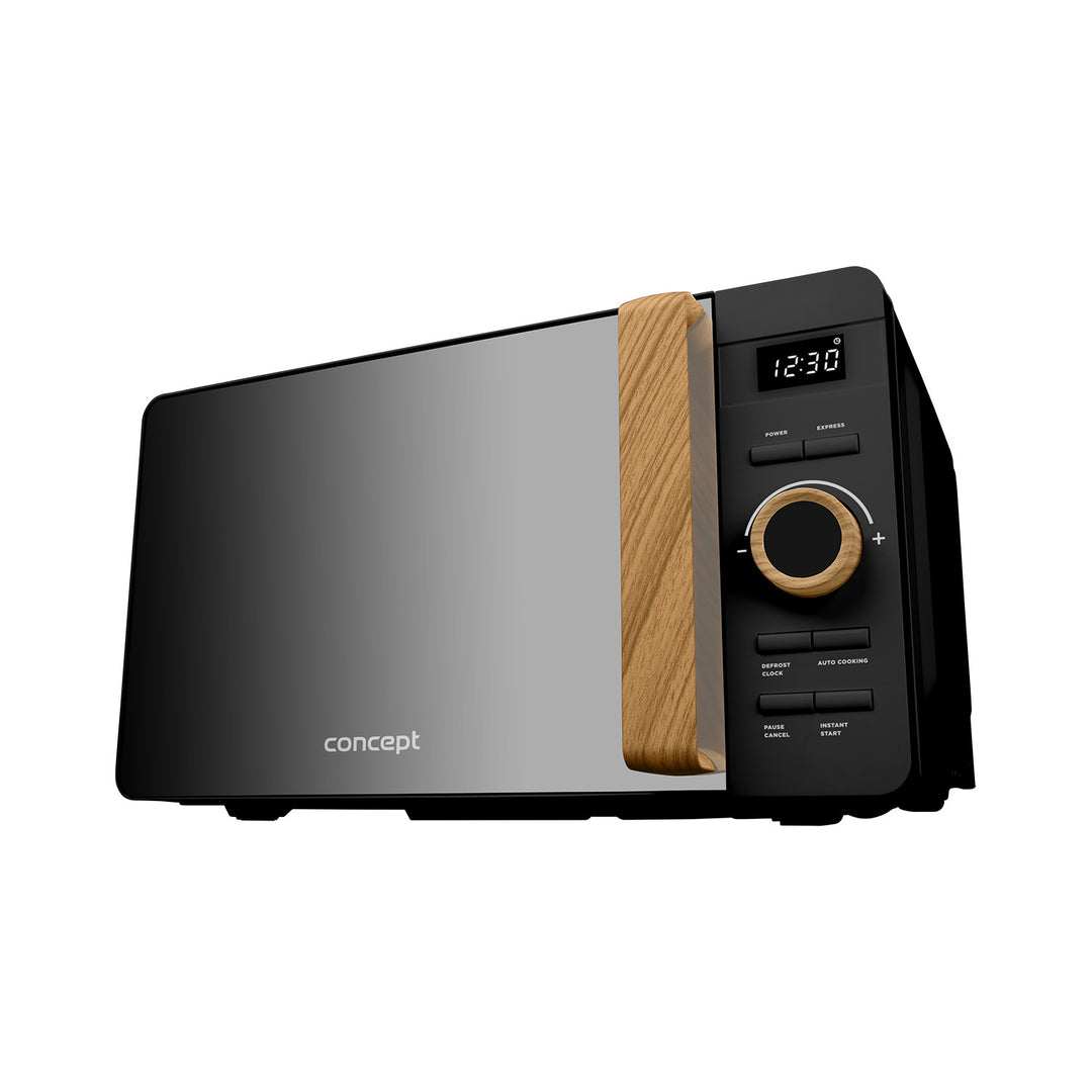 Mikrovlnná trouba Concept, 5 úrovní výkonu, funkce rozmrazování, objem 20 l, výkon 800 W, černá barva, MT3520bc
