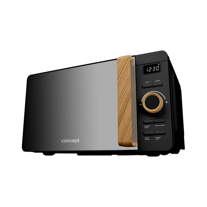 Mikrovlnná trouba Concept, 5 úrovní výkonu, funkce rozmrazování, objem 20 l, výkon 800 W, černá barva, MT3520bc