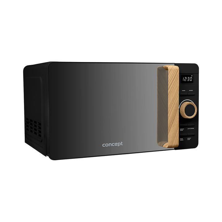 Mikrovlnná trouba Concept, 5 úrovní výkonu, funkce rozmrazování, objem 20 l, výkon 800 W, černá barva, MT3520bc