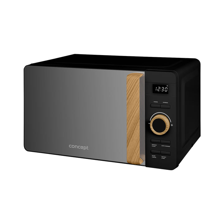 Mikrovlnná trouba Concept, 5 úrovní výkonu, funkce rozmrazování, objem 20 l, výkon 800 W, černá barva, MT3520bc