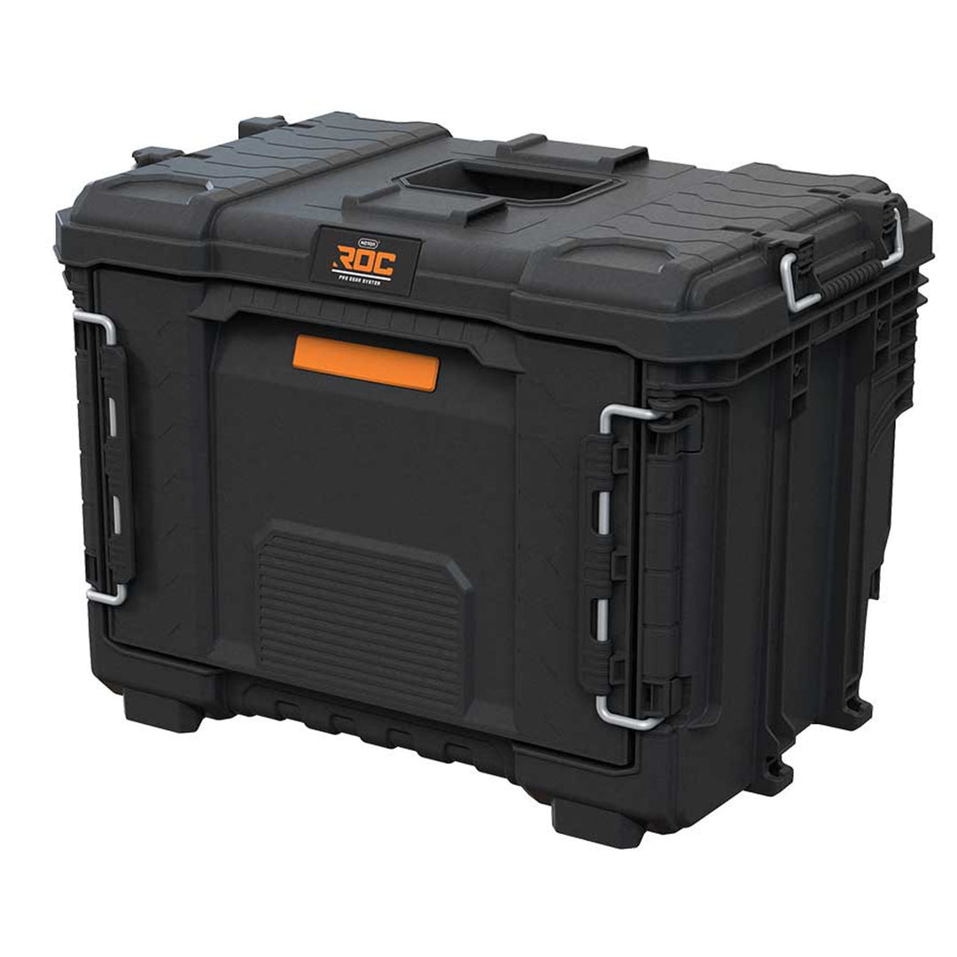 Nástrojová skříňka XL Keter ROC Pro Gear 2.0, s jednou velkou zásuvkou, zajištění pro přepravu, možnost zavěšení na zeď, modulární konstrukce, 271384