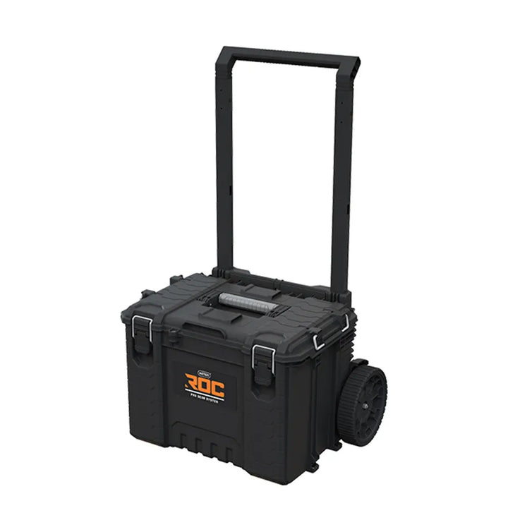 Sada 3 nářadíových beden Keter ROC Pro Gear 2.0, celkový objem 110 l, stupeň ochrany IP65, odnímatelná teleskopická rukojeť, možnost uzamčení visacím zámkem, 256982