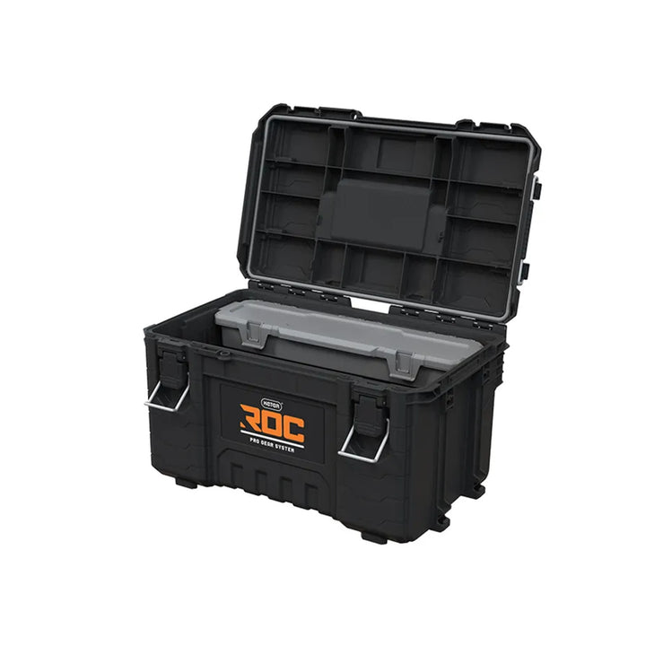 Sada 3 nářadíových beden Keter ROC Pro Gear 2.0, celkový objem 110 l, stupeň ochrany IP65, odnímatelná teleskopická rukojeť, možnost uzamčení visacím zámkem, 256982