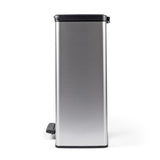 Odpadkový koš s pedálem Curver, nádoby 2×26 l, metalizovaný, stříbrná barva, 251002