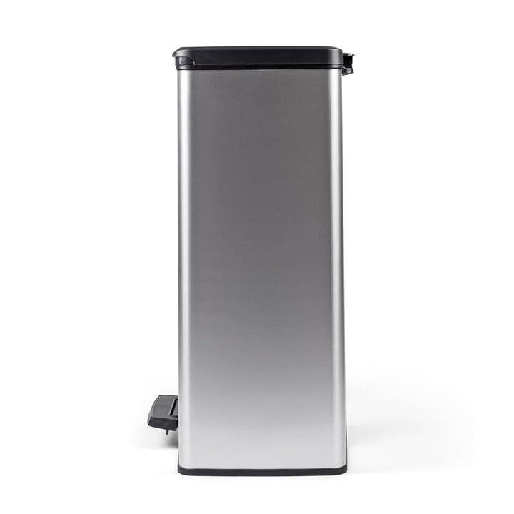 Odpadkový koš s pedálem Curver, nádoby 2×26 l, metalizovaný, stříbrná barva, 251002