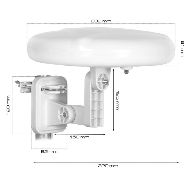 Venkovní anténa Digital360 4G LTE FM VHF UHF VA0024 Vayox