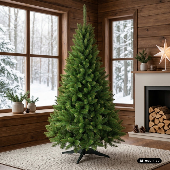 Smrkový vánoční stromek na stojanu Premium, 200 cm, hustý a realistický, Damich
