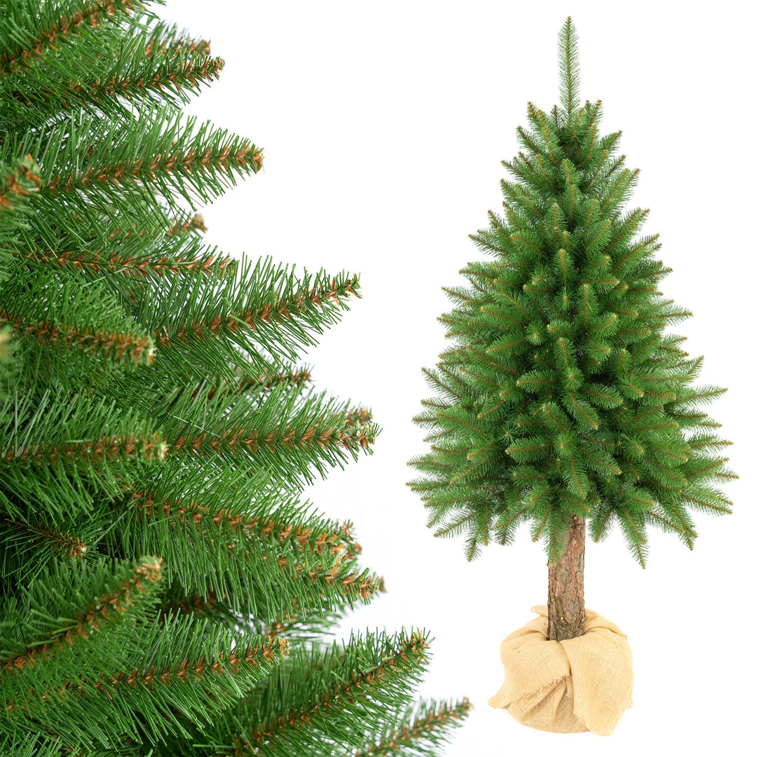 Smrkový vánoční stromek na kmeni Premium, 160 cm, hustý a realistický, Damich
