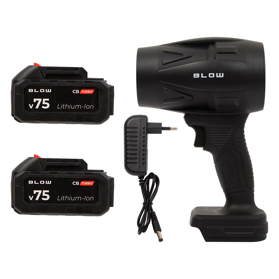 Akumulátorový foukač BLOW 21V CB TURBO, 130 000 otáček, 2,4 Ah, kufřík