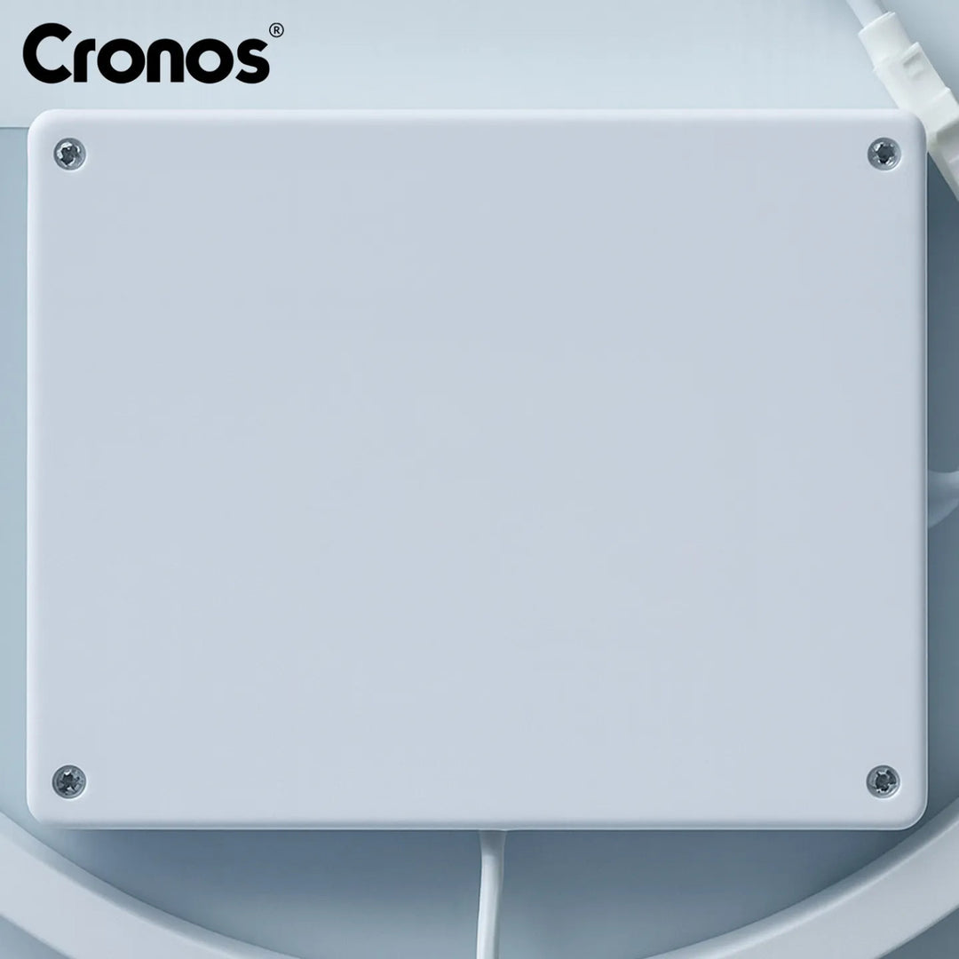 Vyhřívané zrcadlo Cronos, oválné, 50 × 80 cm, LED ve třech barvách, stupeň ochrany IP44, systém proti zamlžování