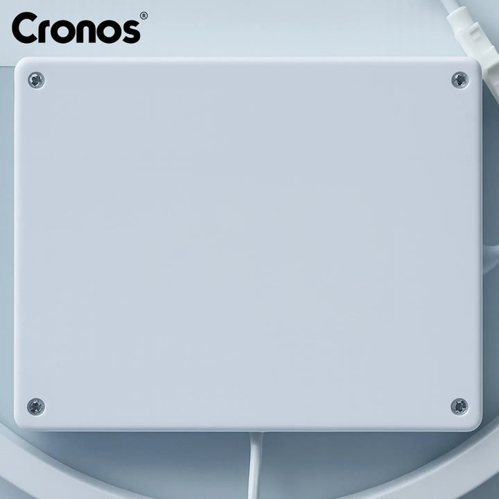Vyhřívané zrcadlo Cronos, oválné, 50 × 80 cm, LED ve třech barvách, stupeň ochrany IP44, systém proti zamlžování