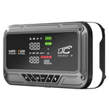 Startovací zdroj LTC, 12 000 mAh, s kompresorem, svítilnou a powerbankou, LCD displej, výkon 65 W, kabely a pouzdro v balení, LXJS120