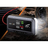 Startovací zdroj LTC, 12 000 mAh, s kompresorem, svítilnou a powerbankou, LCD displej, výkon 65 W, kabely a pouzdro v balení, LXJS120
