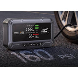 Startovací zdroj LTC, 12 000 mAh, s kompresorem, svítilnou a powerbankou, LCD displej, výkon 65 W, kabely a pouzdro v balení, LXJS120