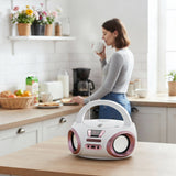 Rádio Boombox CD-MP3, USB, FM rádio, AUX, výstup pro sluchátka, Adler, AD 1181