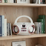 Rádio Boombox CD-MP3, USB, FM rádio, AUX, výstup pro sluchátka, Adler, AD 1181