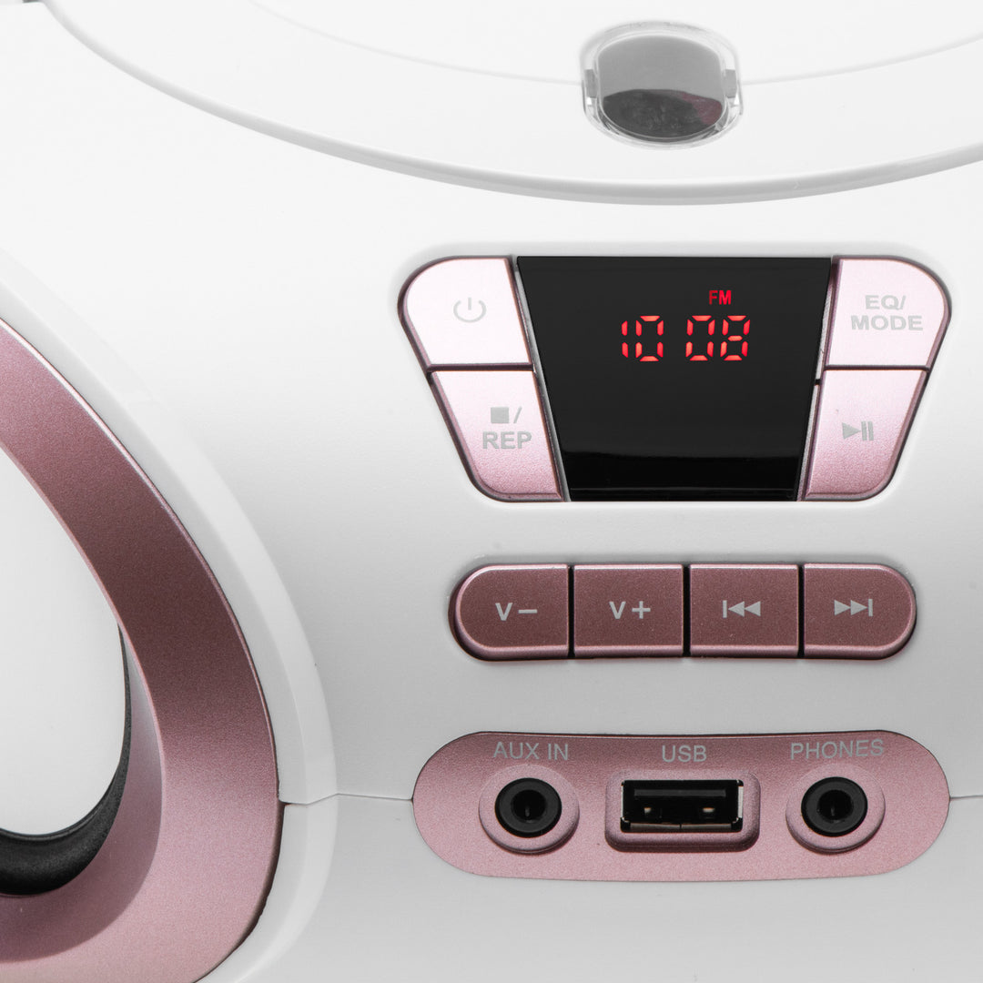 Rádio Boombox CD-MP3, USB, FM rádio, AUX, výstup pro sluchátka, Adler, AD 1181