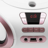 Rádio Boombox CD-MP3, USB, FM rádio, AUX, výstup pro sluchátka, Adler, AD 1181