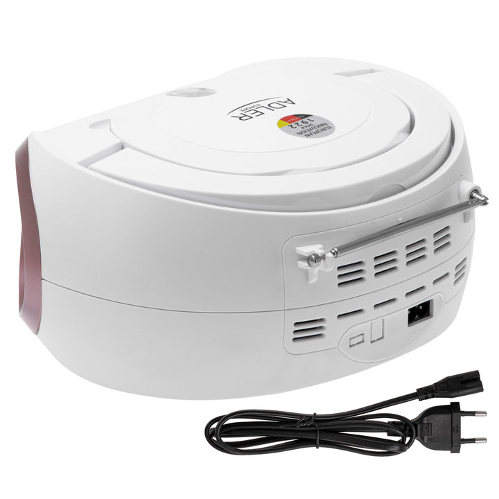 Rádio Boombox CD-MP3, USB, FM rádio, AUX, výstup pro sluchátka, Adler, AD 1181