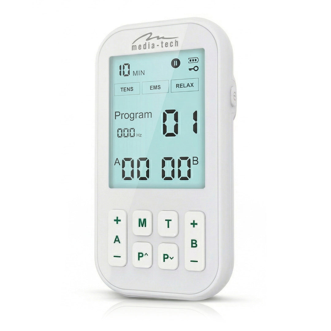 Masážní přístroj a elektrostimulátor svalů, TENS/EMS, stimulace 3 v 1, Mediatech, MT6543