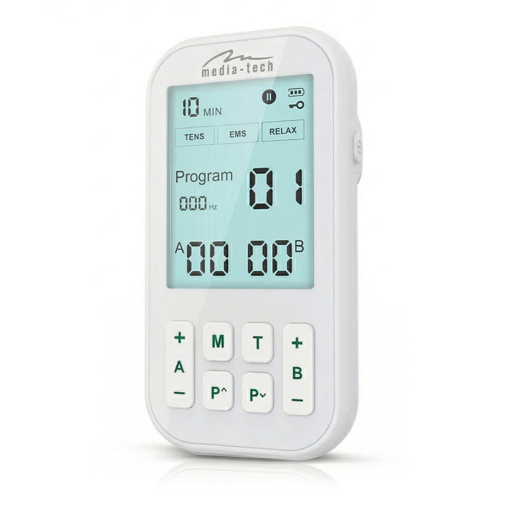 Masážní přístroj a elektrostimulátor svalů, TENS/EMS, stimulace 3 v 1, Mediatech, MT6543