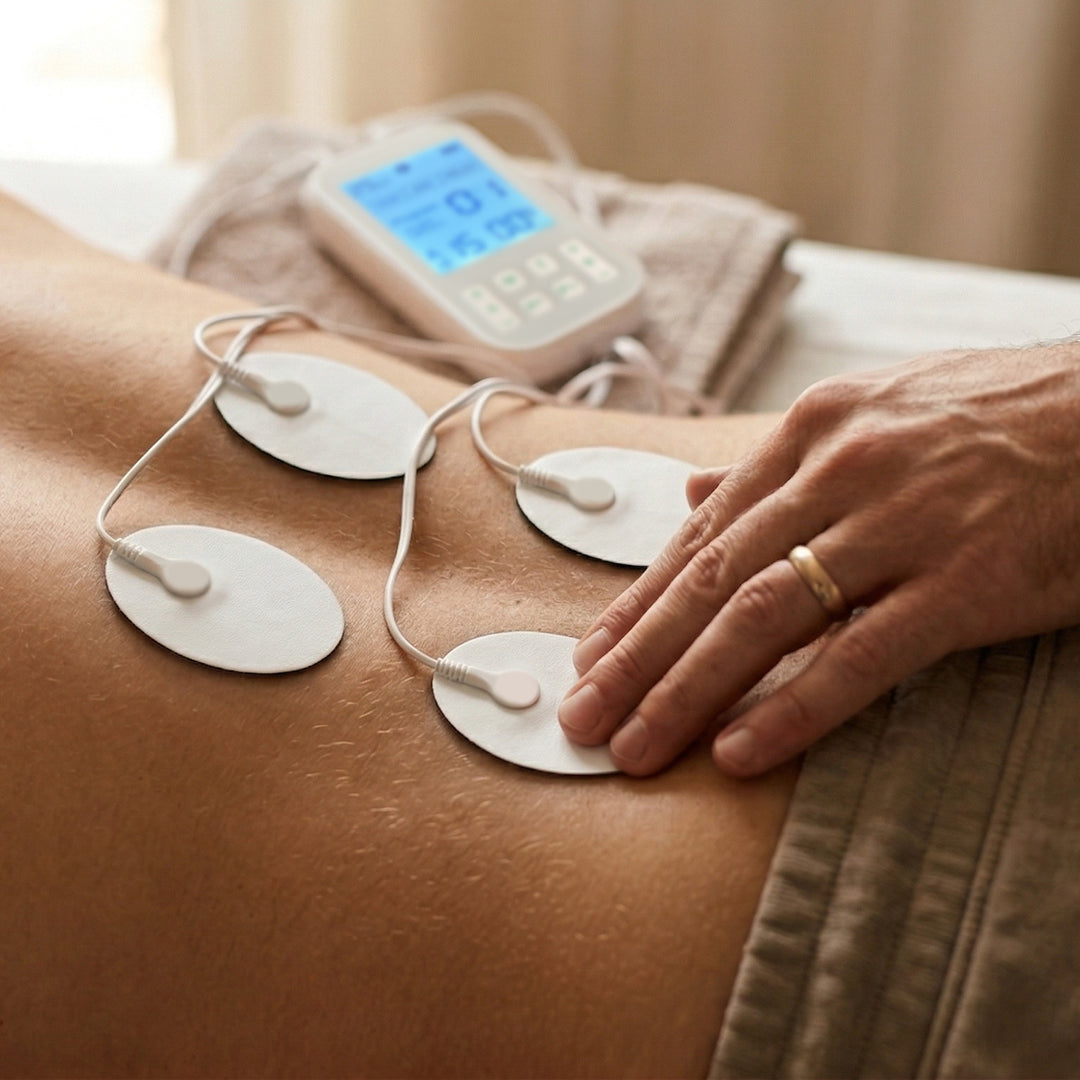 Masážní přístroj a elektrostimulátor svalů, TENS/EMS, stimulace 3 v 1, Mediatech, MT6543