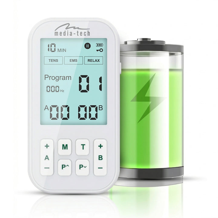 Masážní přístroj a elektrostimulátor svalů, TENS/EMS, stimulace 3 v 1, Mediatech, MT6543