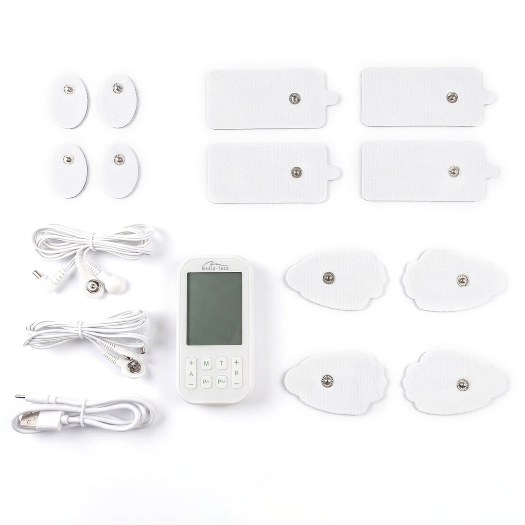 Masážní přístroj a elektrostimulátor svalů, TENS/EMS, stimulace 3 v 1, Mediatech, MT6543