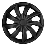 Univerzální automobilové kryty kol 17'' NRM Quad, matně černé, 4 kusy