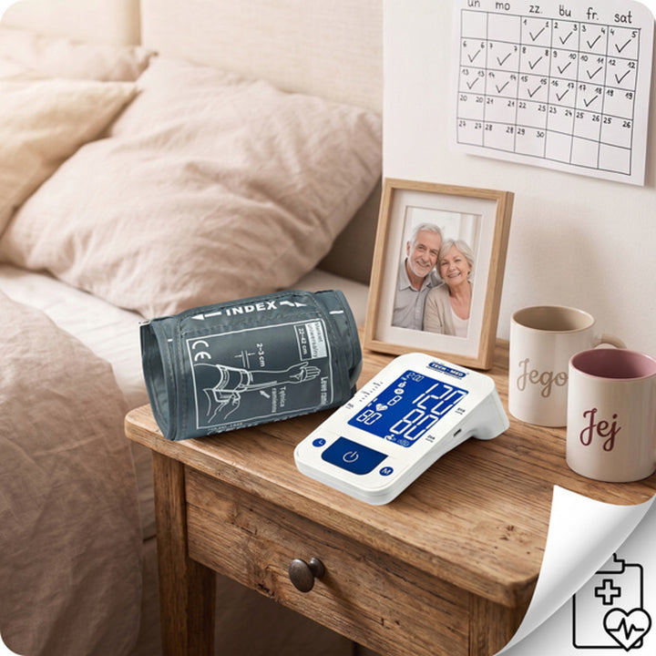 Elektronický tlakoměr, hlasová funkce, manžeta 22–42 cm, indikátor IHB, TMA-CONTROL3, Techmed