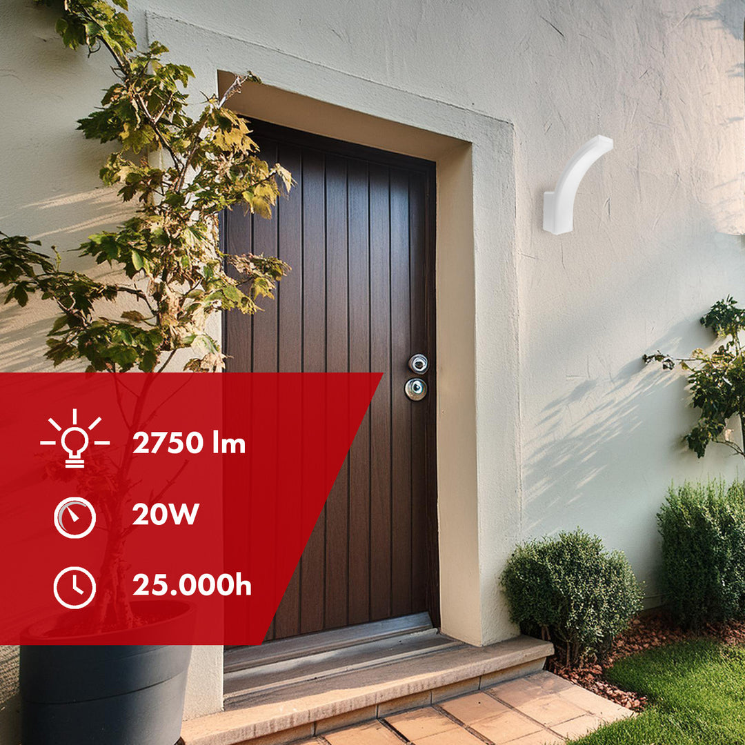 LED svítidlo Maclean, bílá barva, 20 W, IP65, 2750 lm, neutrální bílá barva (4000 K) MCE511 W, 2 ks