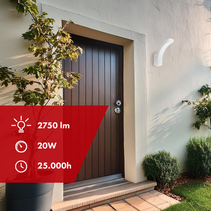 LED svítidlo Maclean, bílá barva, 20 W, IP65, 2750 lm, neutrální bílá barva (4000 K) MCE511 W, 2 ks