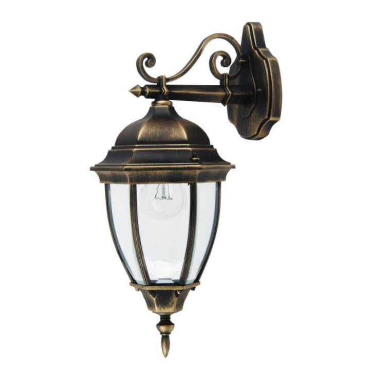 Nástěnná lampa Rabalux, venkovní, IP44, E27, max. 60 W, antické zlato, Toronto, 4 kusy