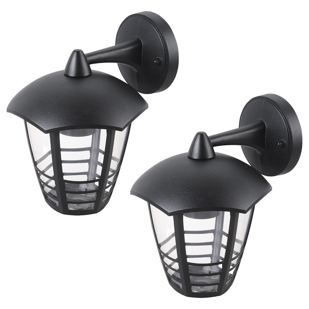 Nástěnné svítidlo Rabalux, venkovní, IP44, E27, max. 60 W, černé, Marseille, 2 ks