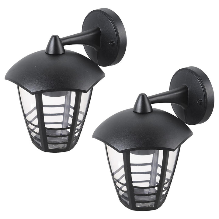 Nástěnné svítidlo Rabalux, venkovní, IP44, E27, max. 60 W, černé, Marseille, 2 ks