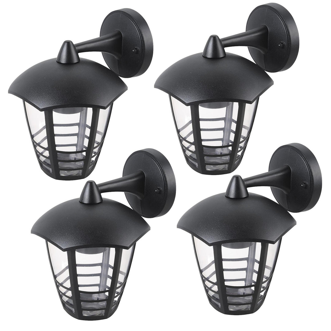 Nástěnné svítidlo Rabalux, venkovní, IP44, E27, max. 60 W, černé, Marseille, 4 ks
