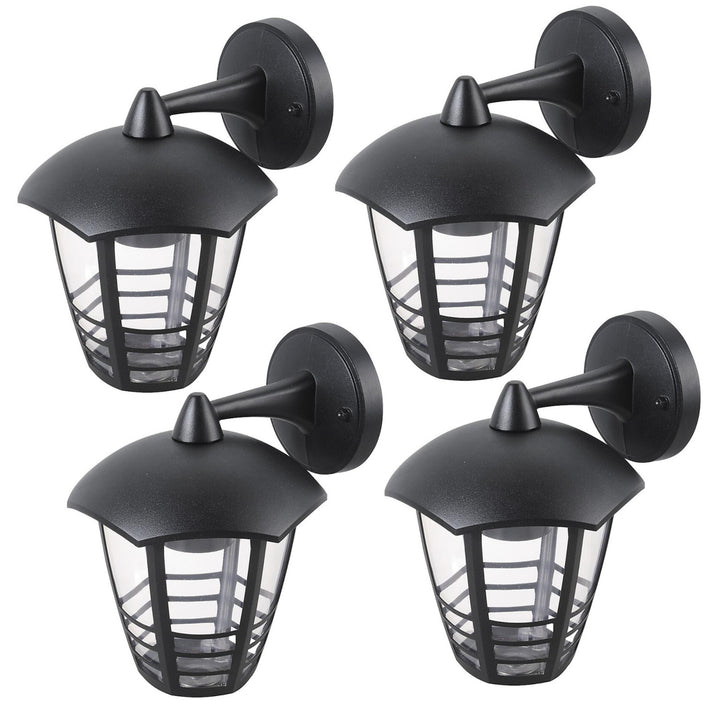 Nástěnné svítidlo Rabalux, venkovní, IP44, E27, max. 60 W, černé, Marseille, 4 ks