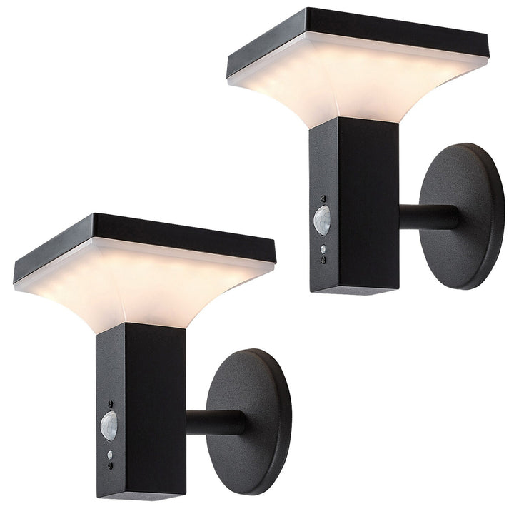 Lampa Rabalux, nástěnná, venkovní, solární, IP44, LED 4 W, Geleen, 2 kusy